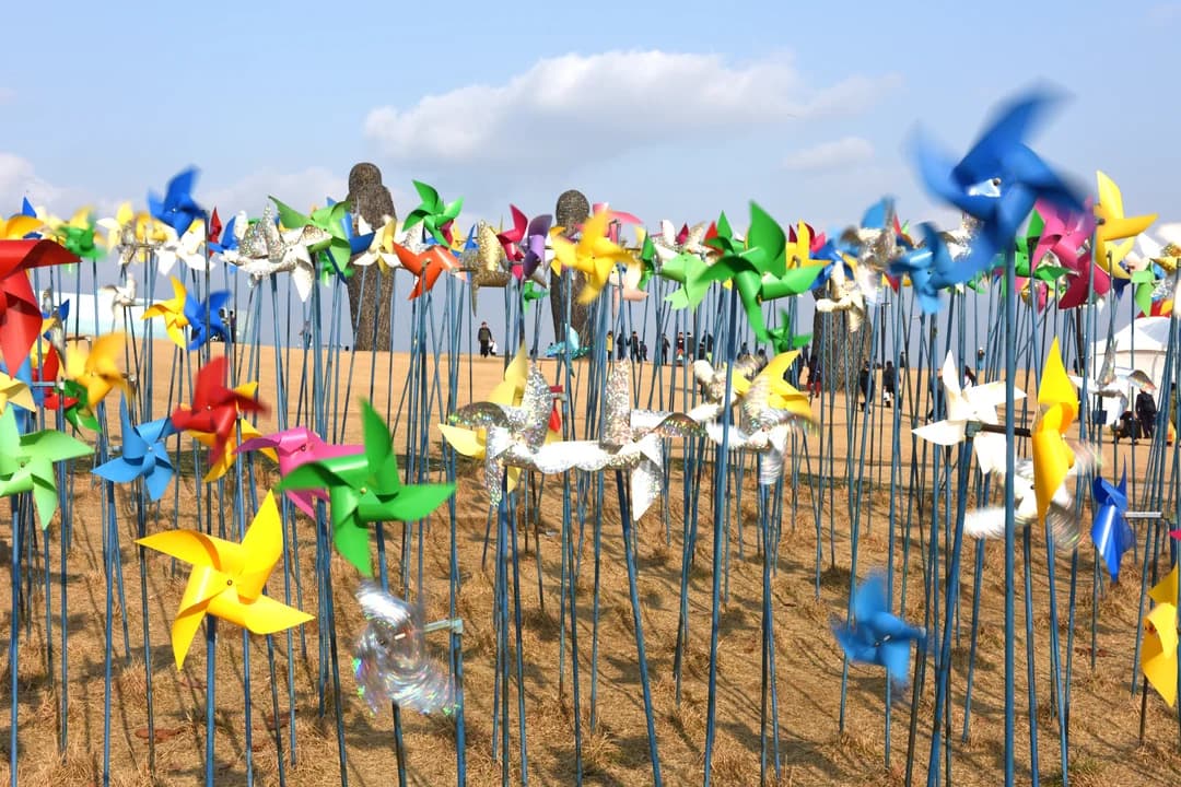 Pinwheels at Imjingak, Paju